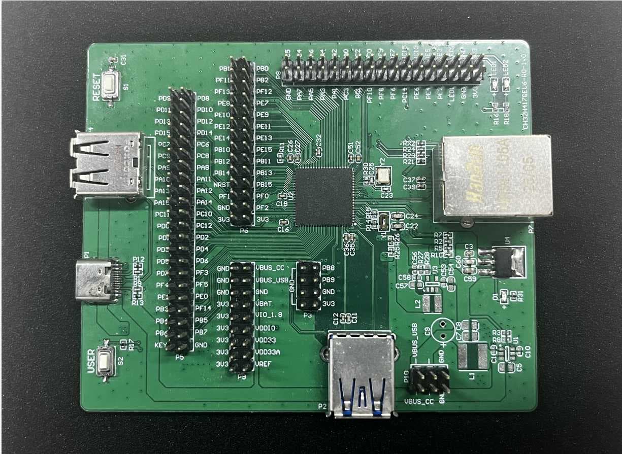 CH32H417 USB3.0 Evaluation Board is Released, Bandwidth Up to 450MBps